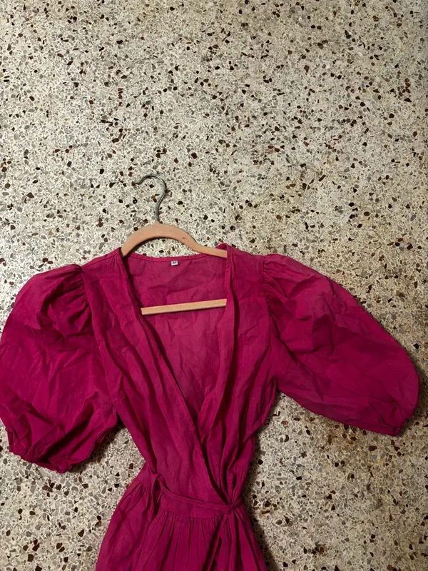 NWT Commense wrap Dress medium Pink - Image 8