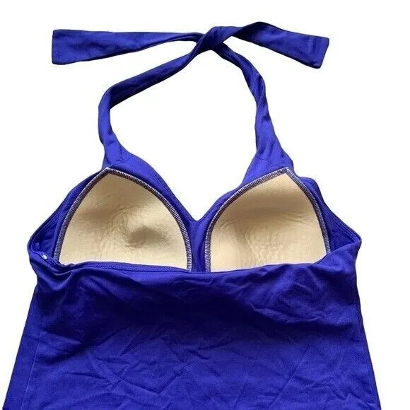 Shock‎ Absorber Blue Halter Neck Sports Bra Top Padded Supportive 36C Activewear - Image 4