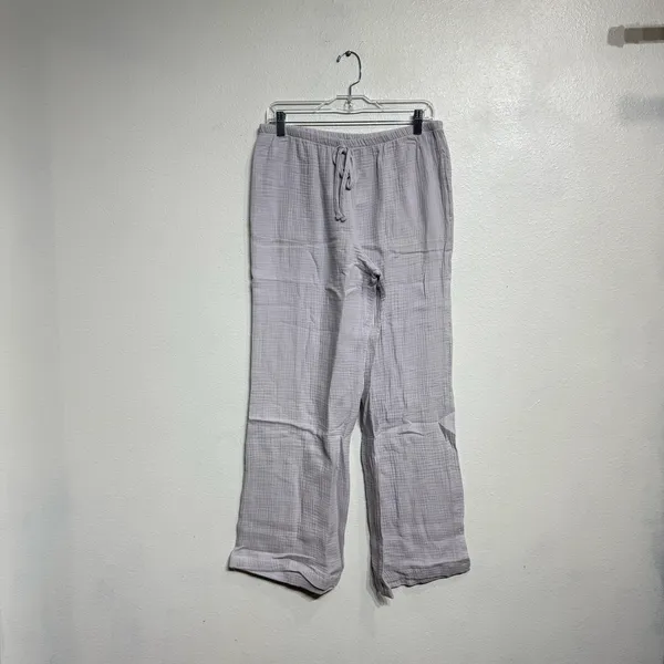 J. Valdi Lavender Cotton Swim Cover-Up Pants Sz XL NWT - Image 2
