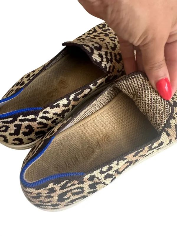 ROTHYS Women’s Animal Print Slip On Sneakers Size US 9 - Image 5