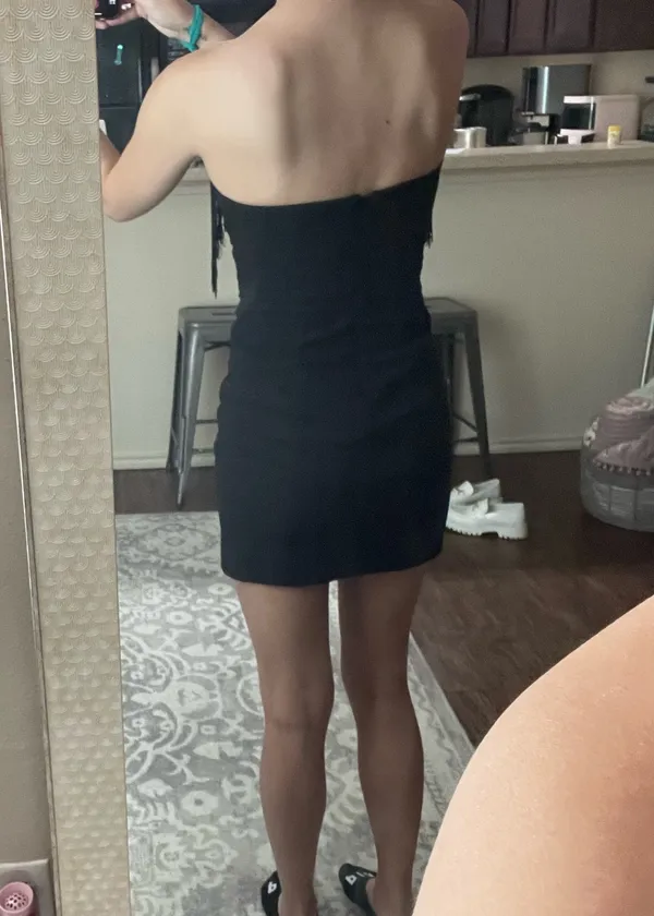 Black strapless dress - Image 3