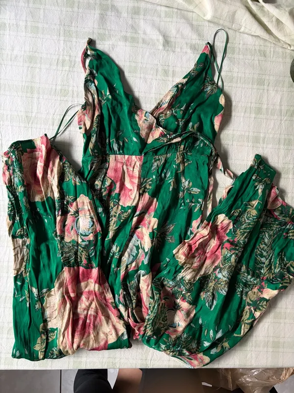 Free PeopleGreen Floral jumpsuit - Image 6