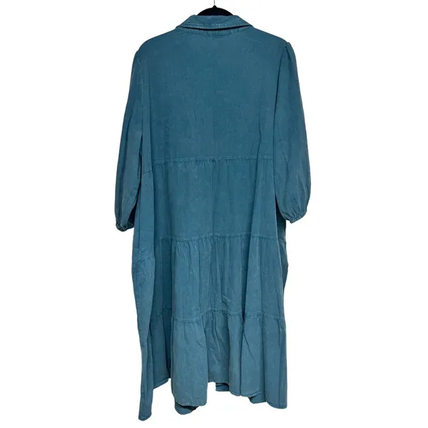 Baltic Born Sari Babydoll Dress Green Women's‎ Size 1XL - Image 2