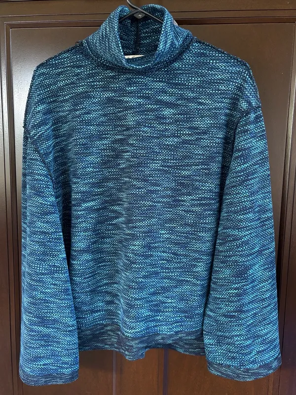 Like New Free People We The Free Sunny Days Turtleneck Top Blue Generous Small - Image 5