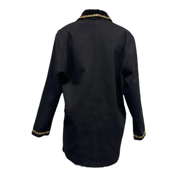 Vintage 90s Contempo Casuals Gold Trim Blazer Oversized Small - Image 5