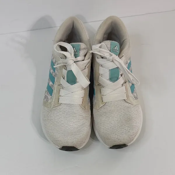 adidas Women's White Sneakers with Teal Accents - Image 5