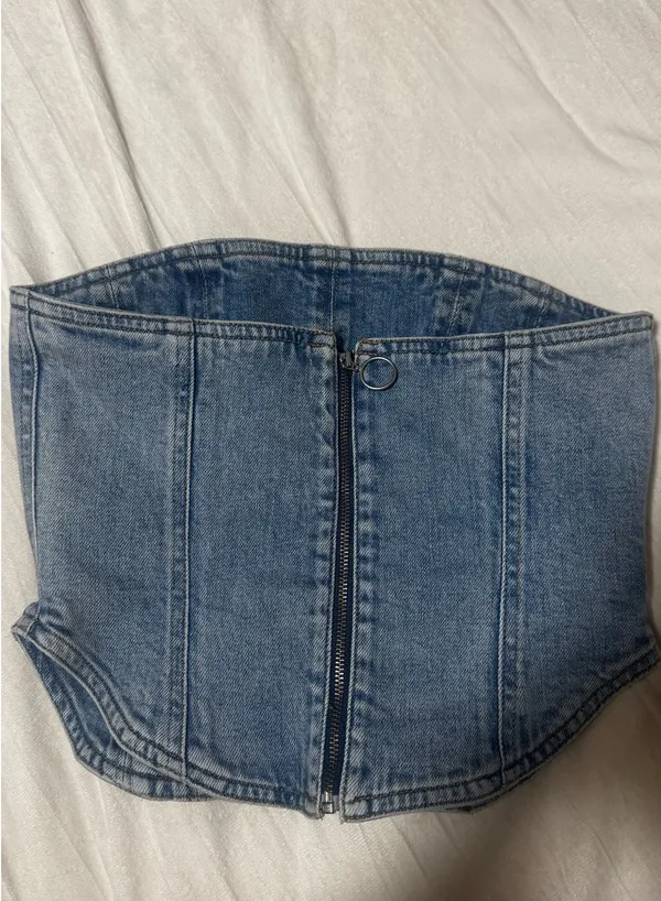 Aritzia Denim Forum Bustier - Image 4