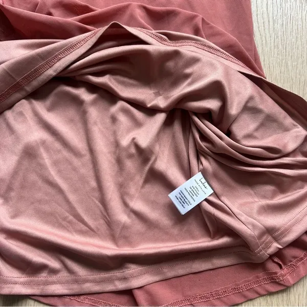 Lulu’s Mesmerized by Love Rusty Rose Mesh Lace-Up Maxi Dress NWT XS - Image 14