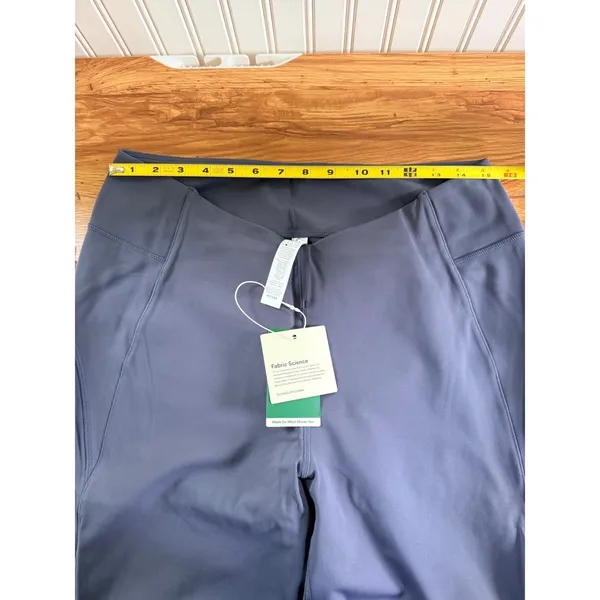 NWT Halara Wide Leg Crossover Waist Yoga Loungewear Pants Blue XL Cloudful - Image 5