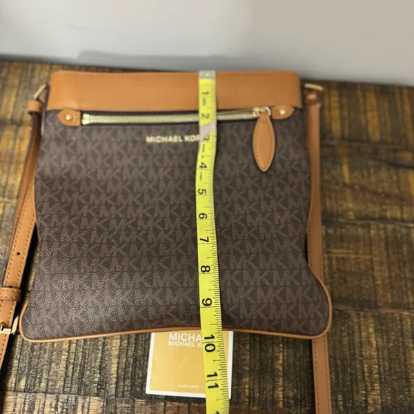 Michael Kors Connie Large North South Signature Crossbody Bag signature logo - Image 8