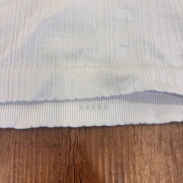 Lululemon Rest Less Pullover Long Sleeve Ribbed Shirt White Size 12 / W3CGJS - Image 4