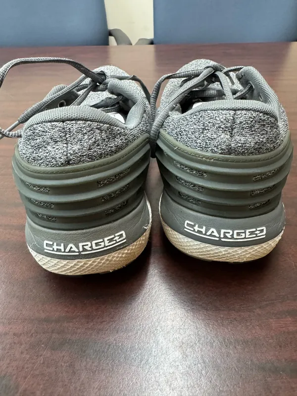 Under Armour Mens Grey Charged Rogue Tennis Shoes Size 11 - Image 6