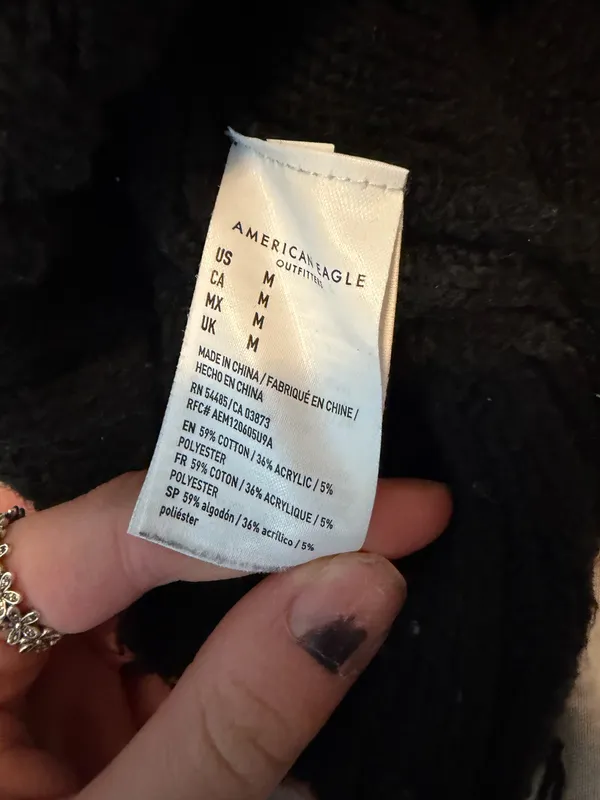American Eagle black sweater  - Image 5