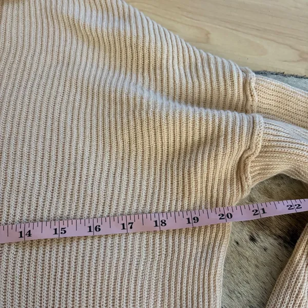 FREE PEOPLE BEACH Picnic Sweater Romper In Vanilla‎ Cake Size XS - Image 5