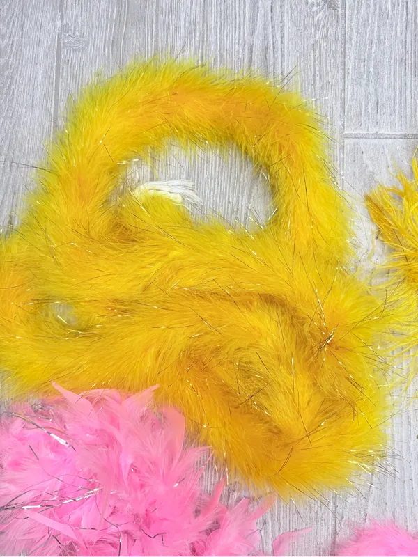 Vintage feather boas and fans / hair piece accessories glitter costume cosplay - Image 5