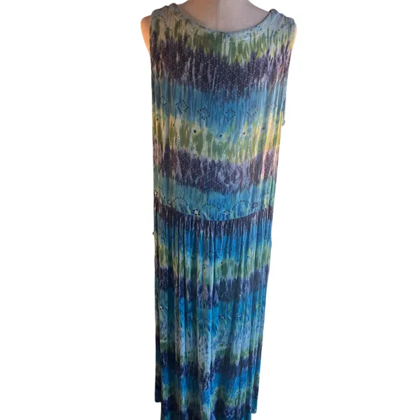Chic BILA Rayon Tie-Dye Midi Dress for Women - Stylish & Comfy - Image 2