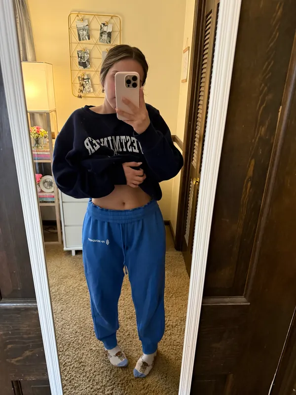 Free People Movement blue sweatpants - Image 5