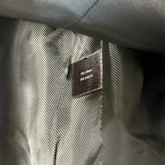 The Limited Brown Two Button Blazer pockets faux belt on‎ back work casual 8 - Image 8