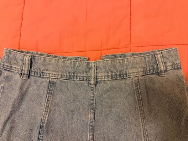 Denim Divided Skirt Mini - Image 3