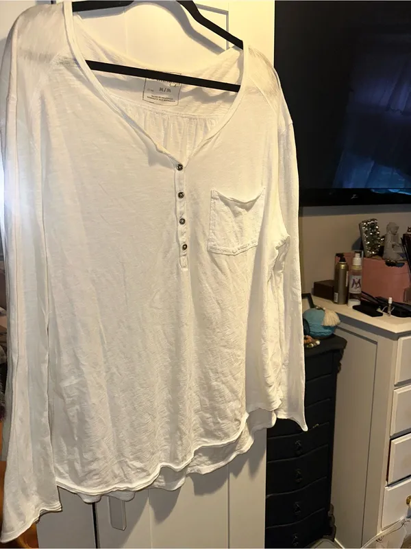 Free People We The Free Cotton Tunic Long Sleeve Tee - Image 2