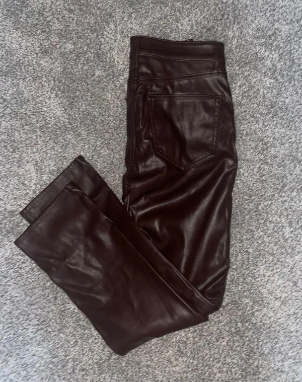 Gap Vintage Slim High Rise Leather Pants - Image 3