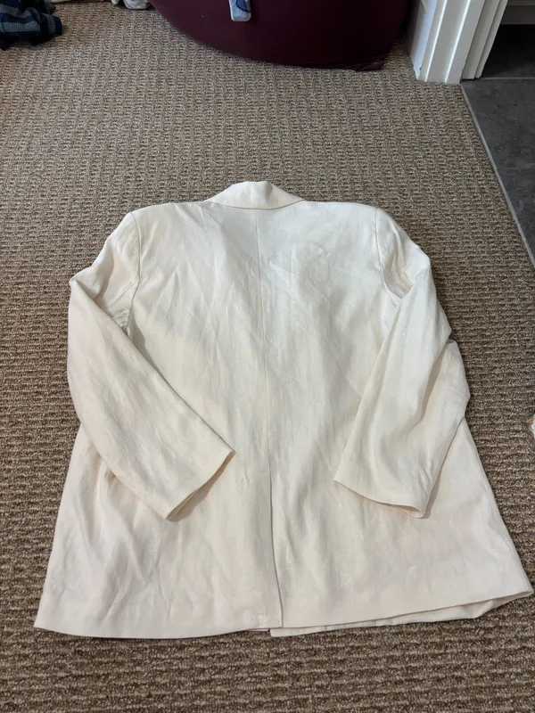 Old navy linen blazer cream - Image 3