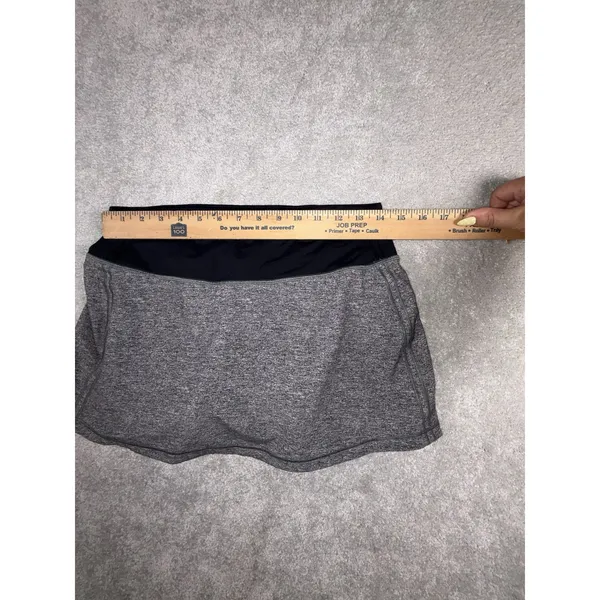 Lululemon Pace Rival Skirt No Panels 13" Heather Lux Multi Black 6 Reg Skort - Image 8