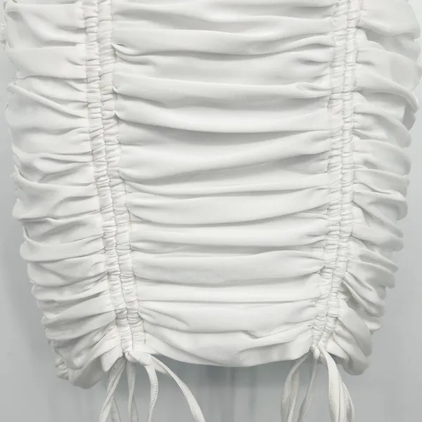 Tiger Mist White Ruched Sexy Bachelorette Party Bodycon‎ Mini Reese Dress Size S - Image 3