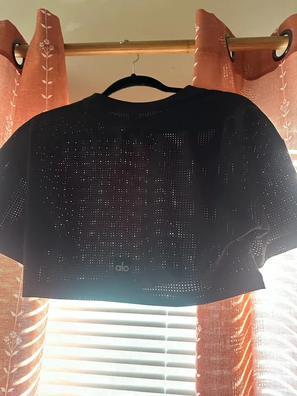 Alo Mesh Cropped Mirage Tee - Image 5
