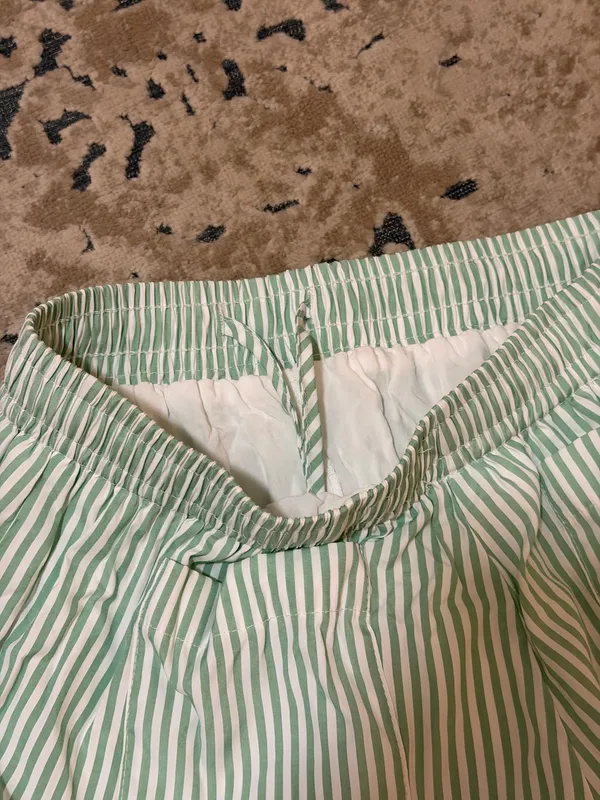 Princess Polly Green Striped Shorts - Image 4