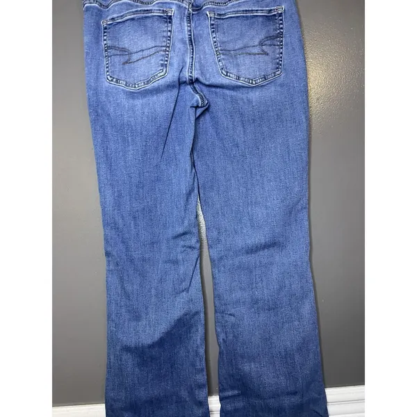 American Eagle Outfitters Kick Boot Jeans Womens 10 Med Wash Blue Bootcut Denim - Image 6