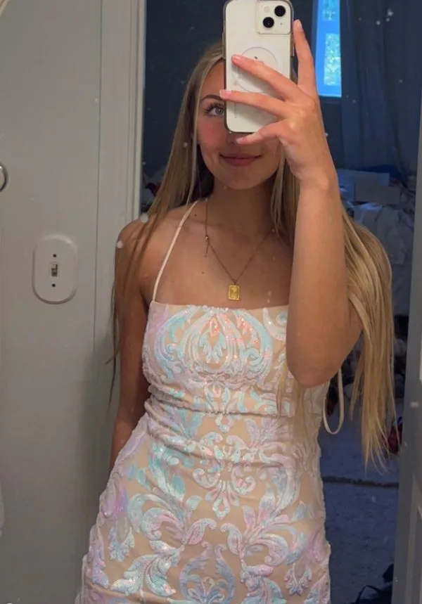 Sequin Mini Dress - Image 4