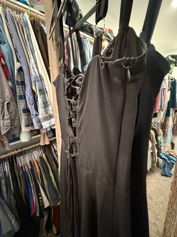 Corset milkmaid dress Black Size M - Image 4