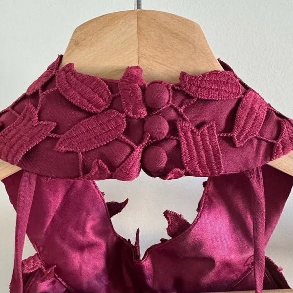Bardot Gemma Dress Burgundy - Image 10