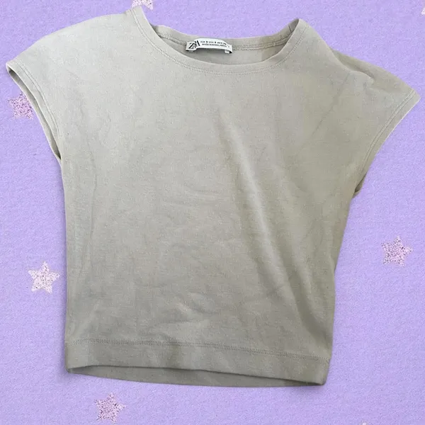 Zara Women's Cream Crop-top - Image 7