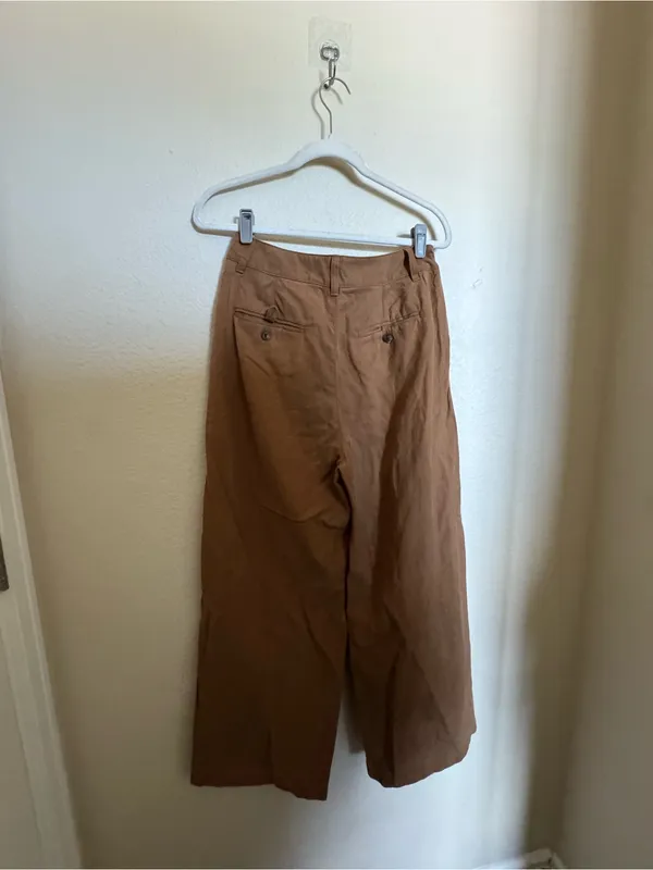 Madewell Harlow Wide Leg Pant Size 4 in Acorn Brown Business Minimalism - Image 9