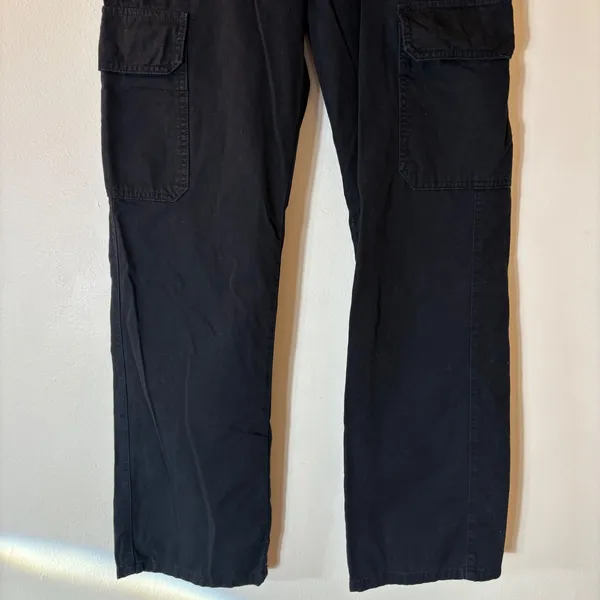 ZARA Black Cargo Pants Size 6‎ - Image 3