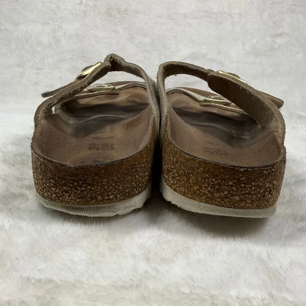 Birkenstock Arizona Shiny Snake Cream Iridescent Sandals Womens 39N EU 8-8.5 US - Image 3
