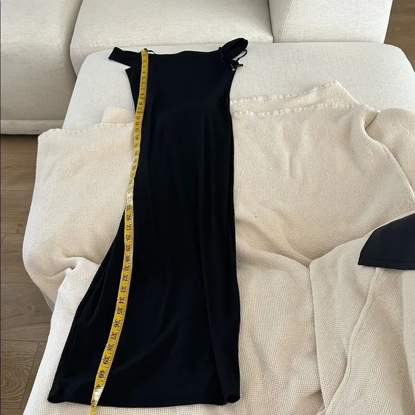 EDIKTED Kyla Off Shoulder Ribbed Midi Dress, Black, Size Small, NWOT - Image 8