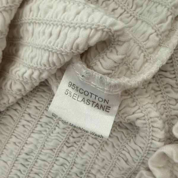 Brandy Melville Cotton White off the Shoulder Crop Top - OS - Image 5