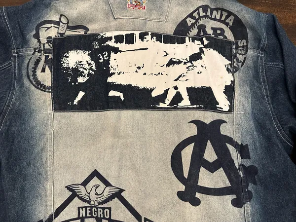 Negro League Baseball Museum Denim Blue Jean Jacket Mens 3XL XXXL Team Logo - Image 12