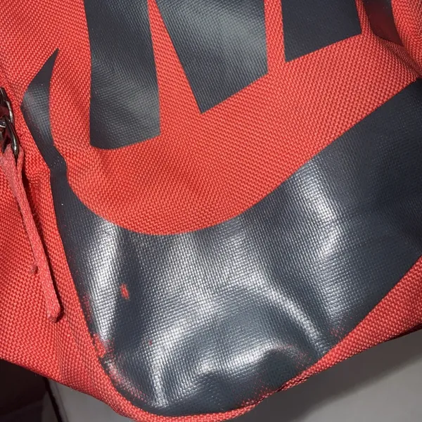 Nike Heritage Sportswear‎ Unisex Red Orange Logo Athletic Running Crossbody Bag - Image 6