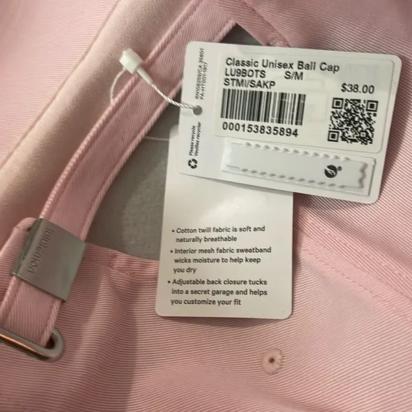 NWT Lululemon Unisex Classic Ball Cap Wordmark Strawberry Milkshake Sakura Pink - Image 9