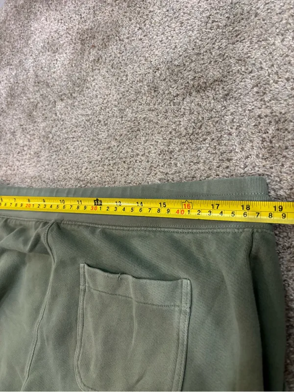 Aerie XL Women’s Olive Green Drawstring Shorts Sweat Shorts Loungewear Raw Hem - Image 3