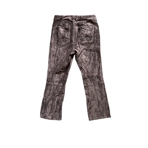 Free People Velvet Crop Flare Pants‎ Size 30 Brown Bronze Boho - Image 8
