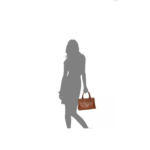 Patricia Nash Heritage‎ Angela Double-Compartment Leather Satchel Handbag - Image 9
