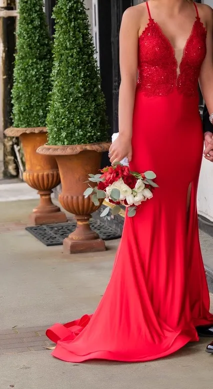 Alyce Paris Prom Dresses Red - Image 6