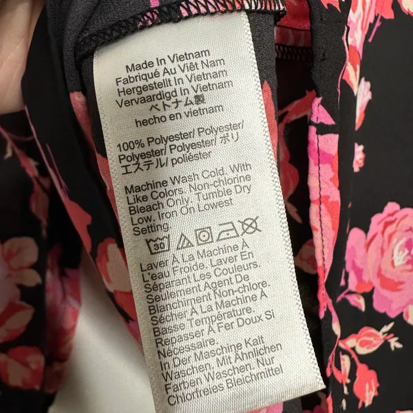 J. Crew NWT Midnight Rose Tie Neck Long Sleeve Blouse Size Small - Image 9