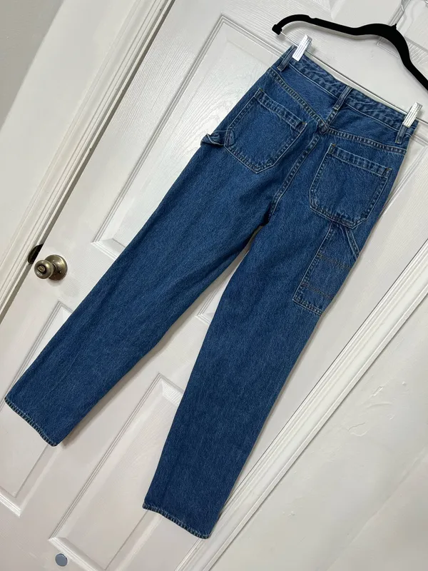 PacSun Playboy Los Angeles Graphic Jeans Womens 25 Y2K Straight Leg Denim Floral Bunny - Image 3