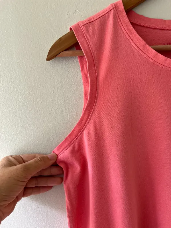 Life is Good Sz M Coral Pink Tank top Pullover Cotton - Image 5